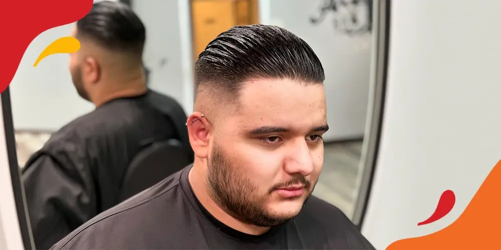 Gaya Rambut Slick Back Pria Gemuk 4